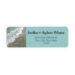 Sand Hearts Beach Return Address Label