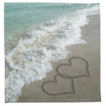Sand Hearts on the Beach napkins