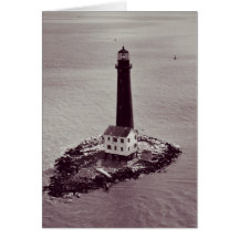 Sand Island Lighthouse Greeting Cards