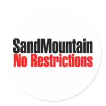 Sand Mountain No Restrictions stickers
