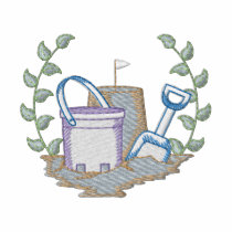Sand Pail and Shovel embroidered shirts by ZazzleEmbroidery Sand Pail and Shovel embroidered shirts