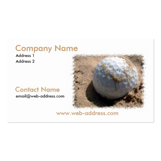 Sand Pit Business Card (front side)