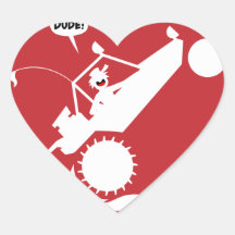 SAND RAIL WHEELIE signs Heart Stickers