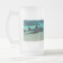 Sand Shark Frosted Beer Mug