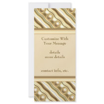 Sand Shimmer Lace Rack Card Design