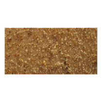 Sand Texture Background Customized Photo Card