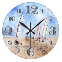 Sand Yachting on Cefn Sidan Sands Clocks