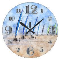 Sand Yachting Race Wallclock