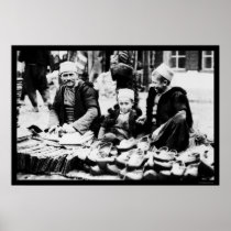 Sandal Selling in Albania 1923 Posters