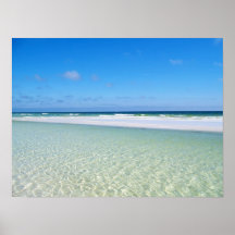Sandbar and Surf Poster