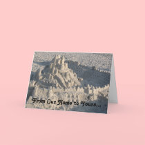 Sandcastle Christmas cards