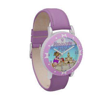Sandcastle (Girl) Kid's Adjustable Bezel Watch