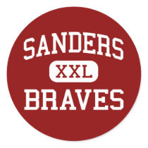 Sanders - Braves - Middle School - Sanders Arizona stickers by customteamsportswear Sanders - Braves - Middle School - Sanders Arizona stickers