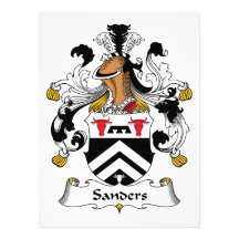 Sanders Family Crest Custom Announcements