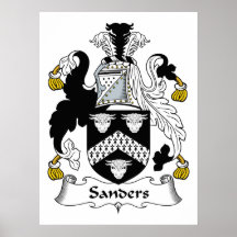 Sanders Family Crest Print