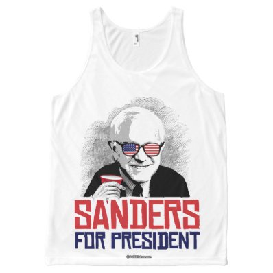 Sanders For President - Party Animal - Political H All-Over Print Tank Top