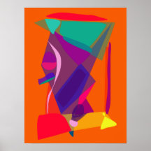 Sandglass Orange Print