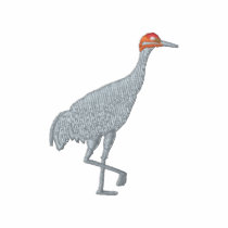Sandhill Crane embroidered shirts by ZazzleEmbroidery Sandhill Crane embroidered shirts