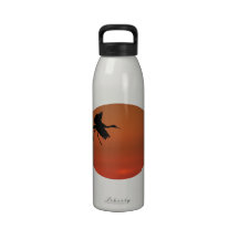 sandhill crane walking on air reusable water bottles