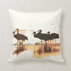 Sandhill Cranes Birds Wildlife Animals Pillow