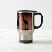 Sandhill cranes coffee mugs