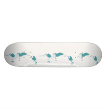Sandhill Cranes Dance Skateboard