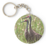 Sandhill Cranes Keychain