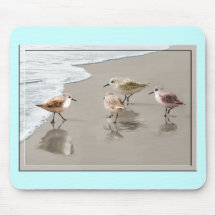 Sandpipers at the Shoreline Mouse Pads