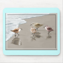 Sandpipers at the Shoreline Mouse Pads