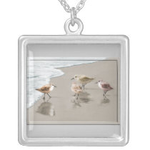 Sandpipers at the Shoreline Pendants
