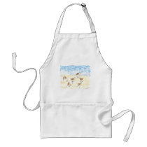 Sandpipers on Old Orchard Beach aprons by pidgiefund Sandpipers on Old Orchard Beach aprons