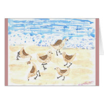 Sandpipers on Old Orchard Beach cards by pidgiefund Sandpipers on Old Orchard Beach cards
