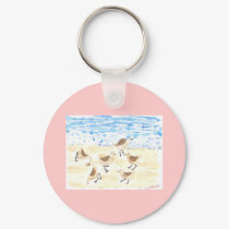 Sandpipers on Old Orchard Beach keychains
