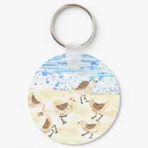 Sandpipers on Old Orchard Beach keychains
