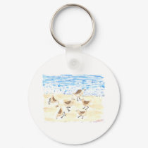 Sandpipers on Old Orchard Beach keychains