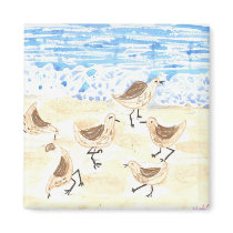 Sandpipers on Old Orchard Beach magnets