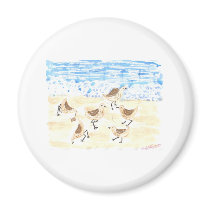 Sandpipers on Old Orchard Beach magnets