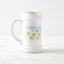 Sandpipers on Old Orchard Beach, Maine mugs