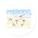 Sandpipers on Old Orchard Beach, Maine stickers