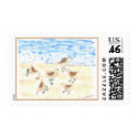 Sandpipers on Old Orchard Beach stamp