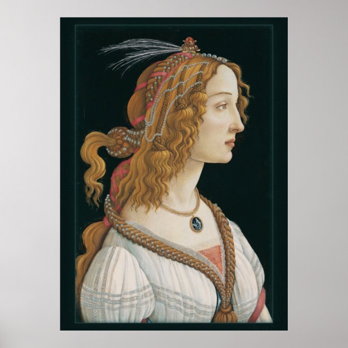 Sandro Botticelli Lady CC0281 Poster (44in 112 cm)