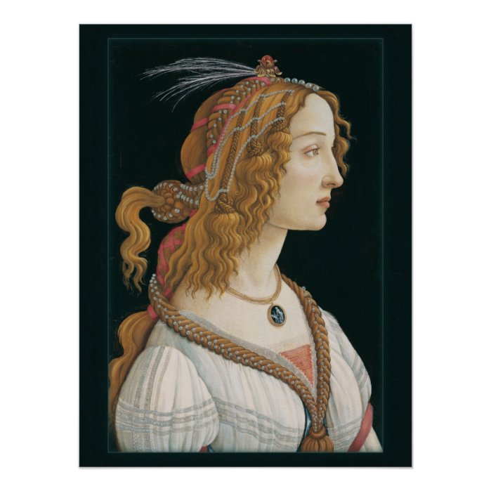 Sandro Botticelli Lady CC0321 New Options Poster