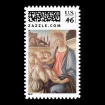 Sandro Botticelli Madonna and Child stamps