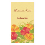 sandstone hibiscus ~ bc business cards