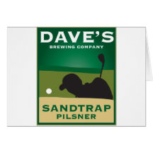 Sandtrap Pilsner de Dave Tarjetas