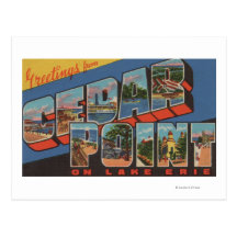 Sandusky, Ohio - Lake Erie - Cedar Point Postcard