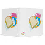 sandwich and thermos lunch vector design binders