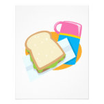 sandwich and thermos lunch vector design custom announcement