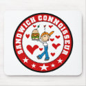 Sandwich Connoisseur Mousepad by stick_figures Sandwich Connoisseur Mousepad