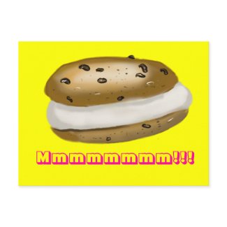 sandwich ice cream postcard